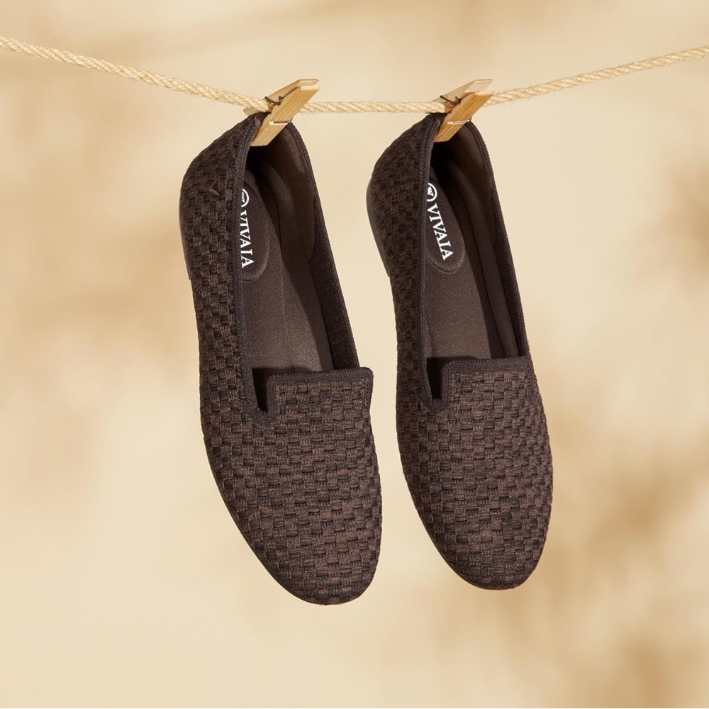 Vivaia Flats Round-Toe Woven Knit Loafer (Audrey )Size 41